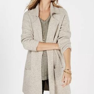 Style & Co. Taupe Ribbed Knit Sweater